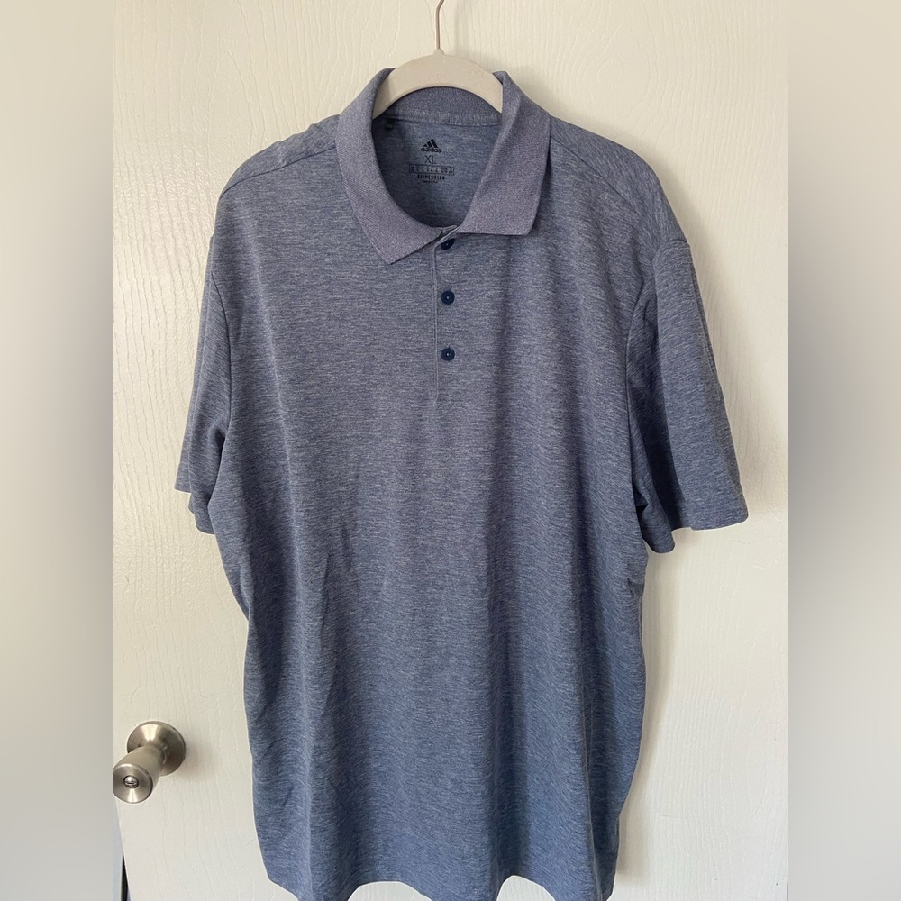 Muted Blue Adidas Men’s Golf Polo